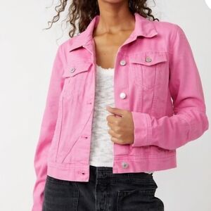 Free People Women's Rumors Denim Jacket, Sugar Magnolia.